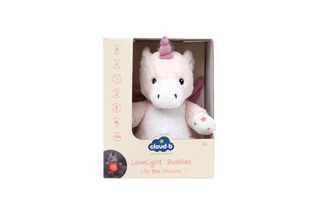Cloud B LoveLight Nightlight Buddies - Lily Unicorn