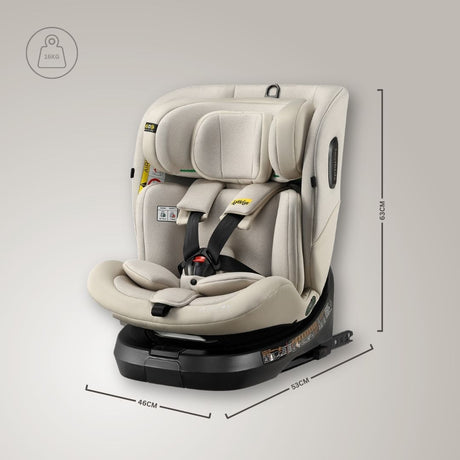 Jovikids Ranger TT Rotating Car Seat - Milkstone