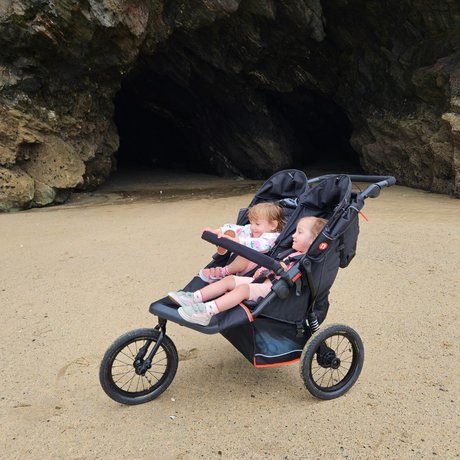 Out n About Nipper V6 Plus Double Pushchair - Brambleberry Red