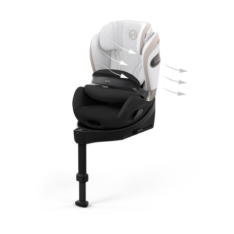 Cybex Anoris Si i-Size Airbag Car Seat with ISOFIX Base -  STYLE Off White