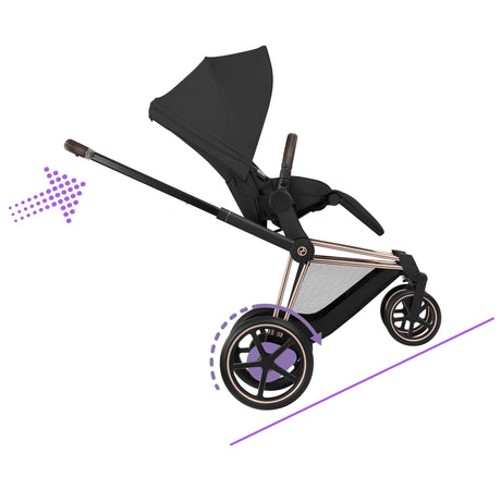 Cybex ePriam 2026 Birth & Beyond Bundle with Cloud T, Sirona T & ISOFIX Base - Rose Gold/Sepia Black