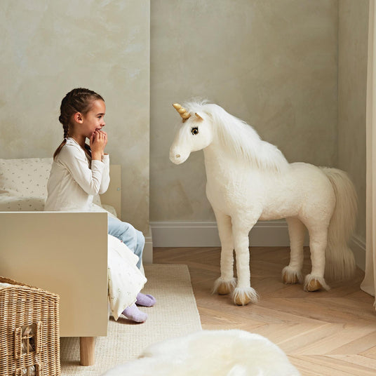 CuddleCo Standing Unicorn 90cm - Gold Dust