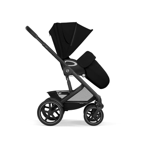 Cybex Talos S Lux Newborn Nest Travel System with Cloud T Car Seat & ISOFIX Base - Moon Black