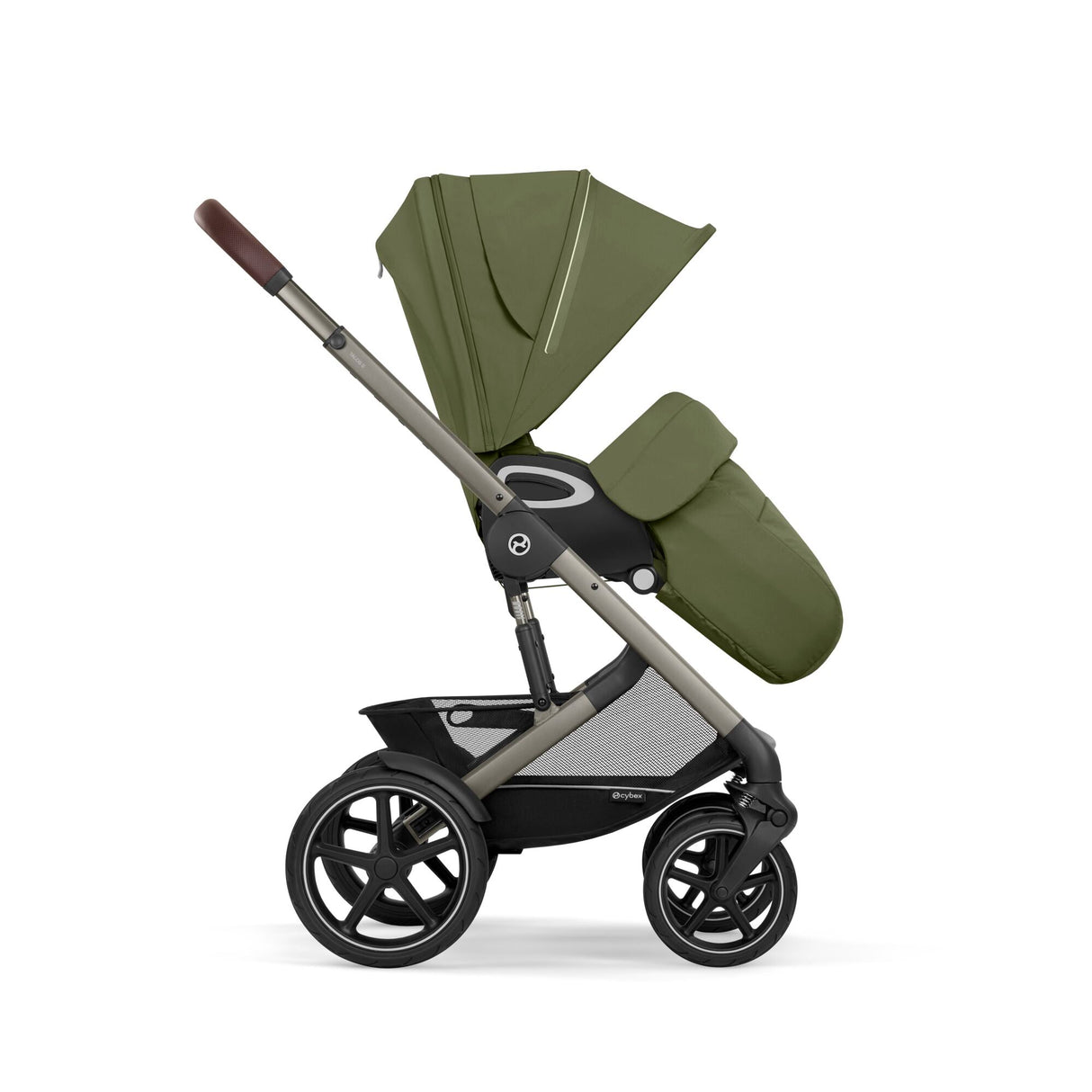 Cybex Talos S Lux Carrycot Travel System with Cloud T Car Seat & ISOFIX Base - Moss Green