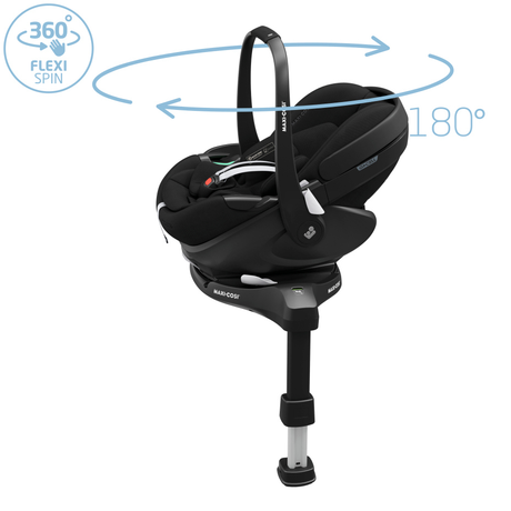 Maxi Cosi Oxford+ Premium Travel System Bundle with Pebble 360 Pro2 & ISOFIX Base - Twillic Black