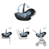 Maxi-Cosi Pebble 360 PRO2 i-Size Infant Car Seat - Twillic Black