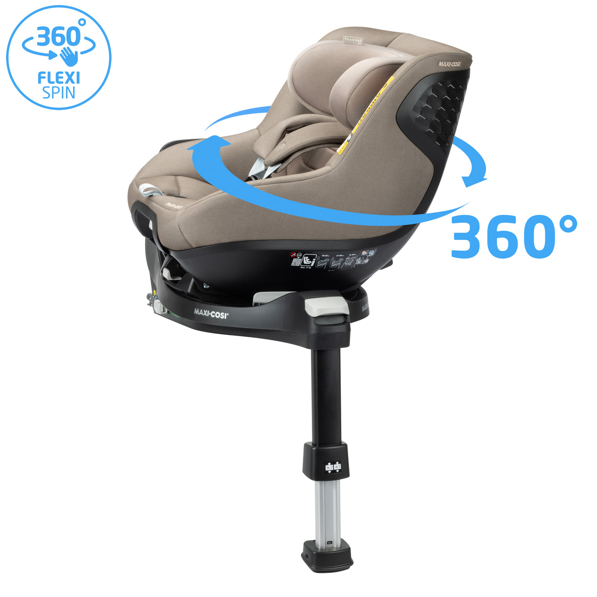 Maxi Cosi Pearl 360 PRO Car Seat - Authentic Sage Taupe