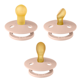 BIBS Colour Try It 3 Piece Pacifier Set - Blush