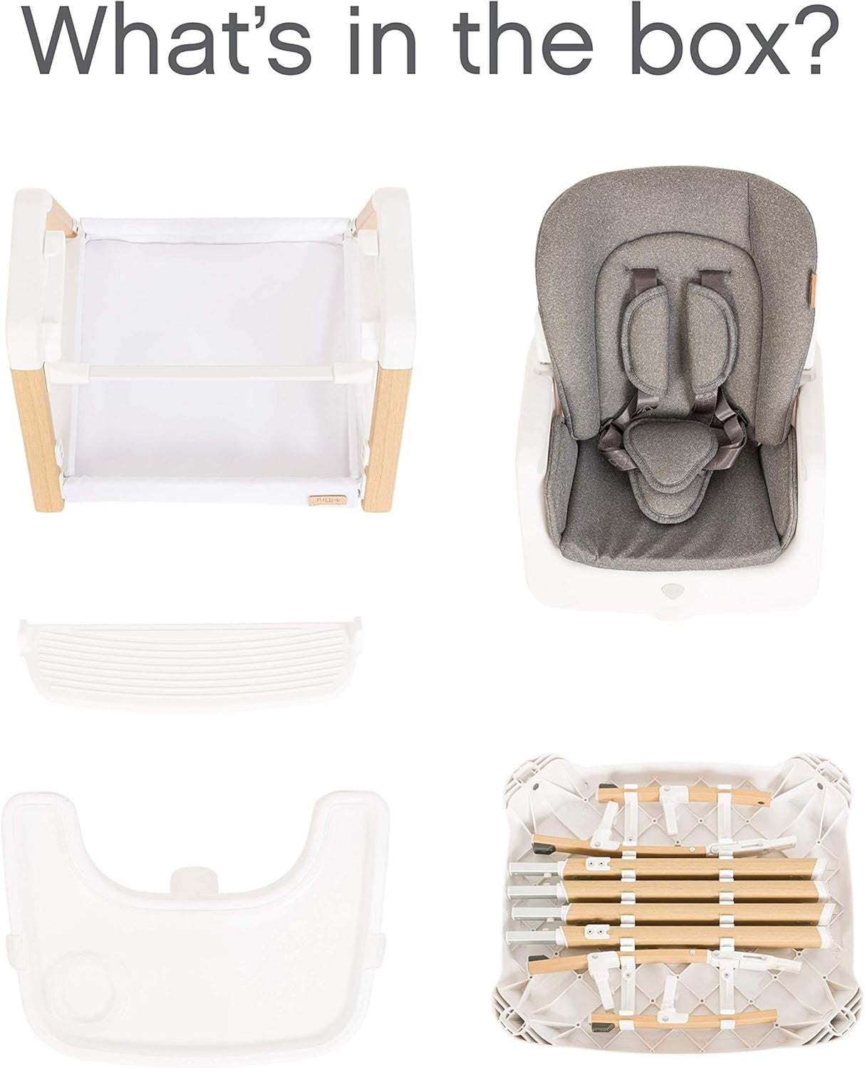 Tutti Bambini Nova Evolutionary 7-in-1 Highchair – Ecru & Scandinavian Walnut