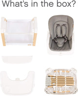 Tutti Bambini Nova Evolutionary 7-in-1 Highchair – Ecru & Scandinavian Walnut