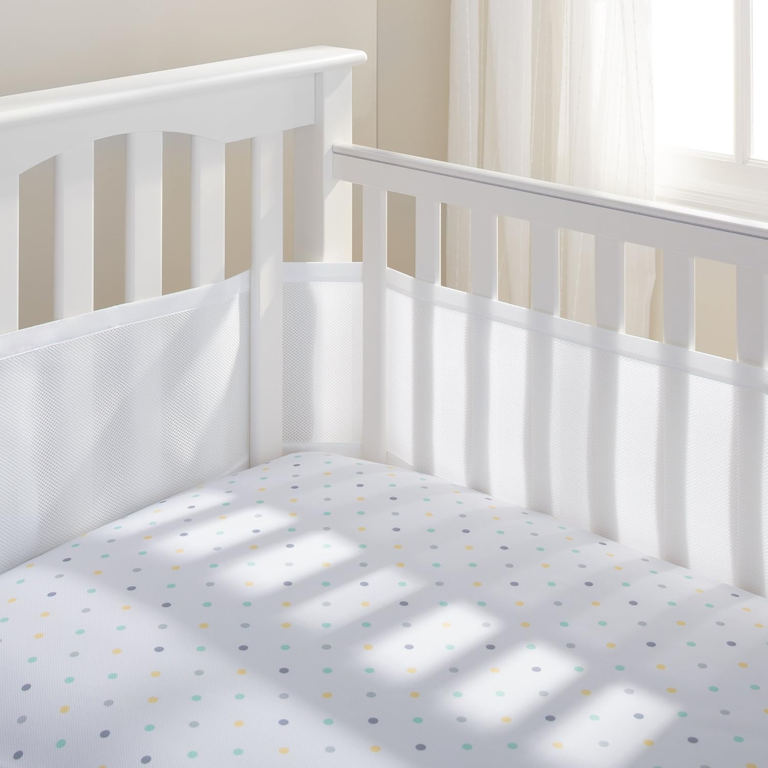 Classic Breathable Mesh 4 Sided Crib Liner