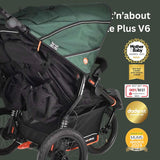 Out n About Nipper V6 Plus Double Pushchair - Sycamore Green