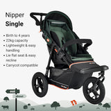 Out n About Nipper V6 Single Pushchair - Sycamore Green