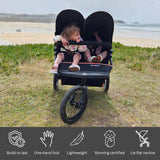 Out n About Nipper V6 Plus Double Pushchair - Sycamore Green