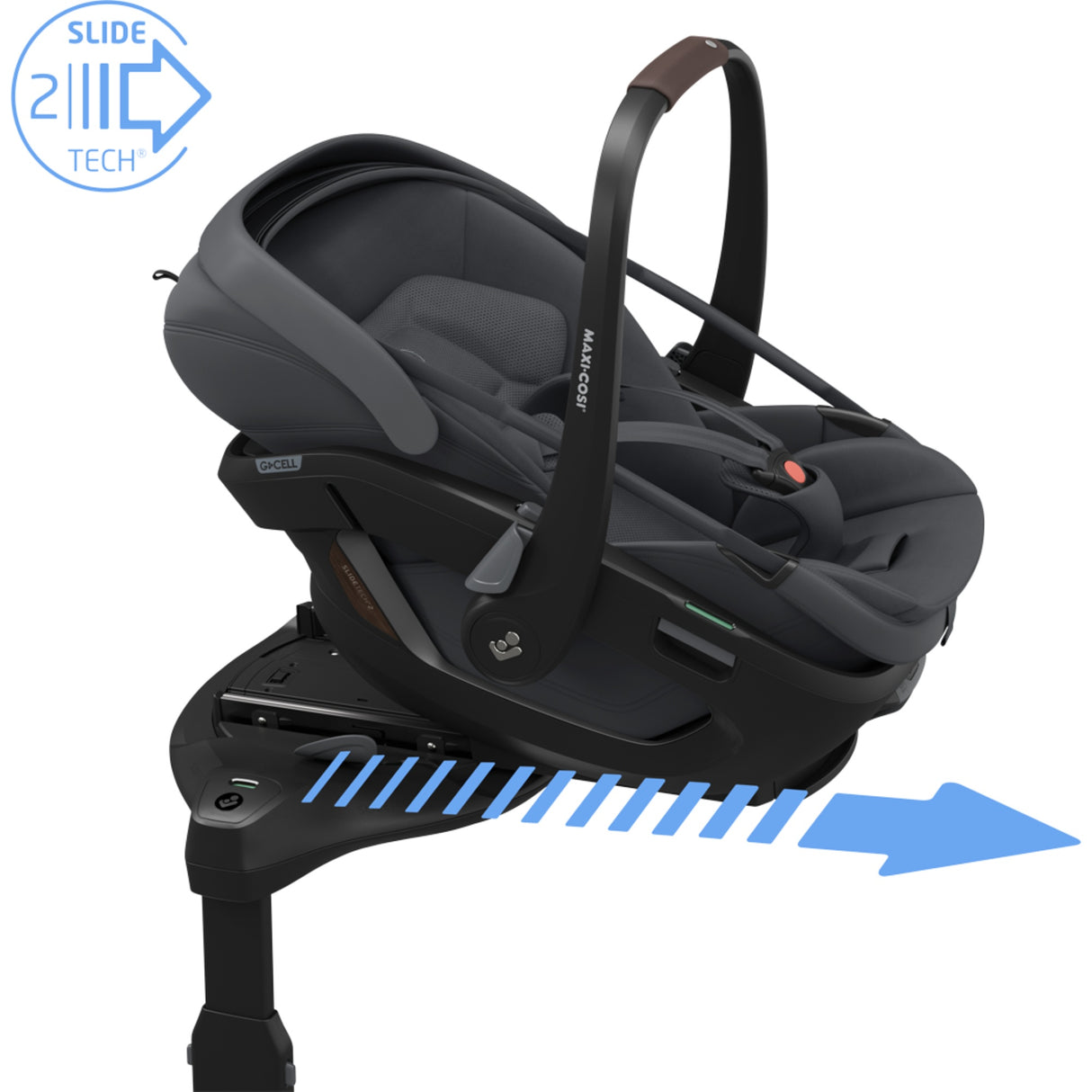 Maxi Cosi Coral Slide Pro Infant Car Seat - Moon Graphite
