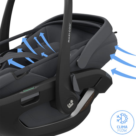 Maxi Cosi Coral Slide Pro Infant Car Seat - Moon Graphite