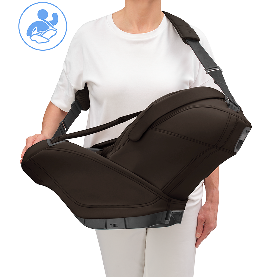 Maxi Cosi Coral Slide Pro Infant Car Seat & FamilyFix Slide Pro ISOFIX Base - Espresso Brown