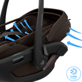 Maxi Cosi Coral Slide Pro Infant Car Seat - Espresso Brown