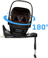 Maxi Cosi Coral Slide Pro Infant Car Seat & FamilyFix Slide Pro ISOFIX Base - Espresso Brown