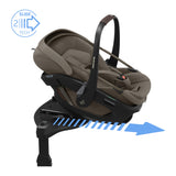 Maxi Cosi Coral Slide Pro Infant Car Seat & FamilyFix Slide Pro ISOFIX Base - Oak Truffle