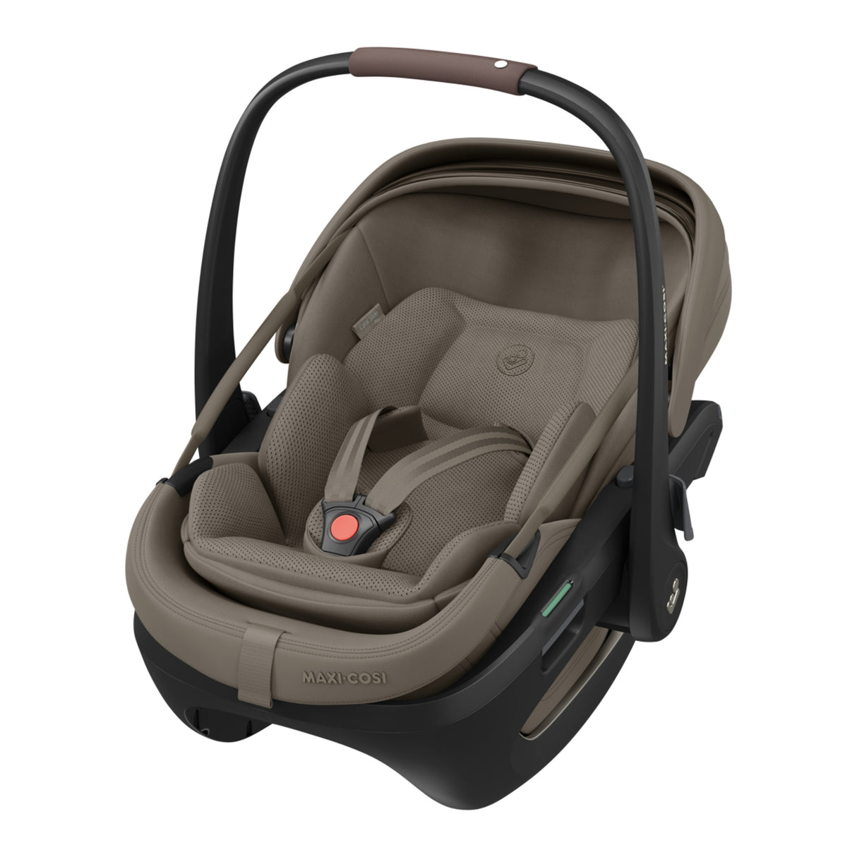 Maxi Cosi Coral Slide Pro Infant Car Seat & FamilyFix Slide Pro ISOFIX Base - Oak Truffle