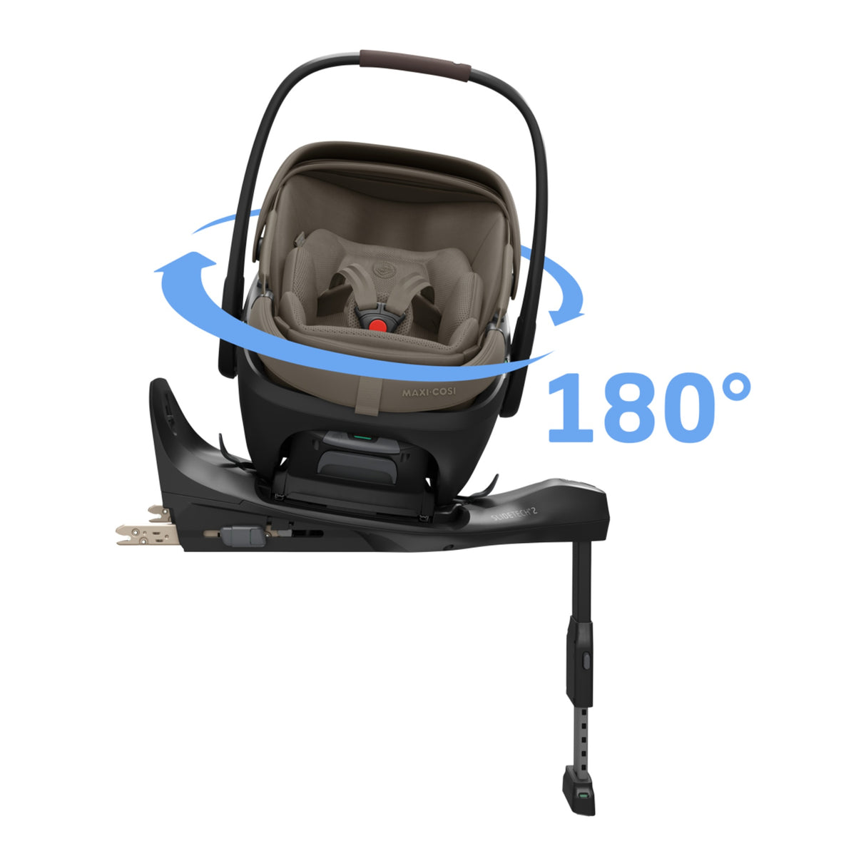 Maxi Cosi Coral Slide Pro Infant Car Seat & FamilyFix Slide Pro ISOFIX Base - Oak Truffle