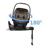 Maxi Cosi Coral Slide Pro Infant Car Seat & FamilyFix Slide Pro ISOFIX Base - Oak Truffle