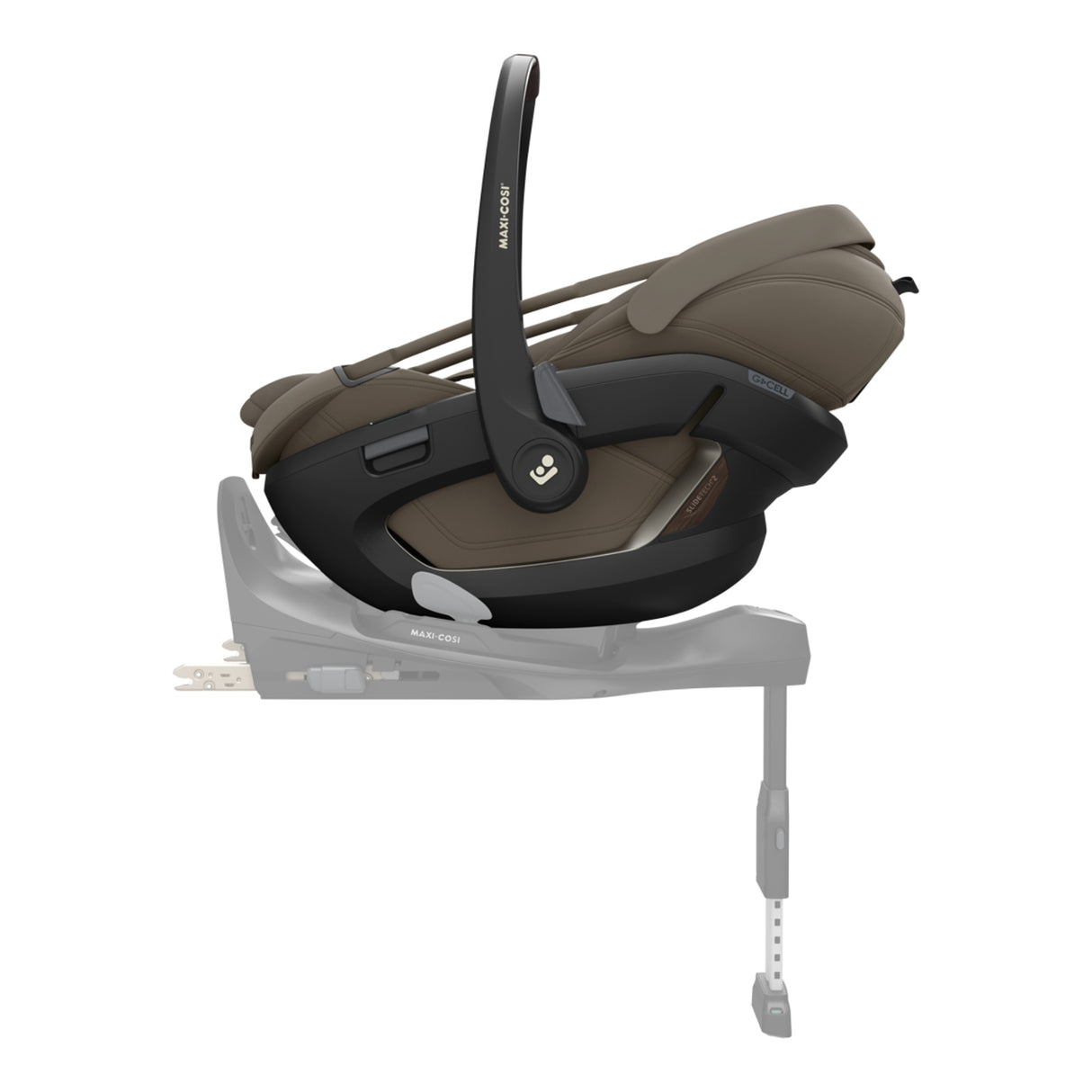 Maxi Cosi Coral Slide Pro Infant Car Seat & FamilyFix Slide Pro ISOFIX Base - Oak Truffle
