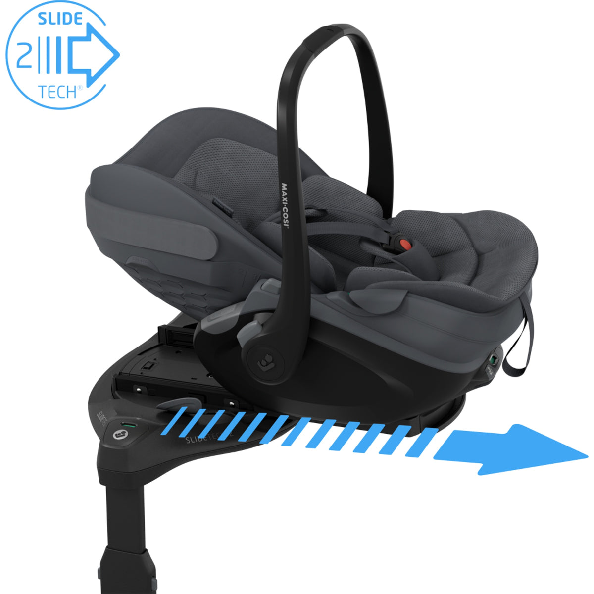 Maxi-Cosi Fame 2026 Premium Travel System with Pebble Slide Pro and Slide Pro Base - Moon Graphite
