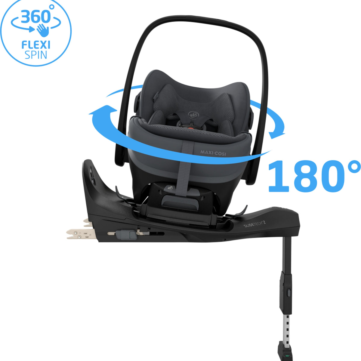 Maxi-Cosi Fame 2026 Premium Travel System with Pebble Slide Pro and Slide Pro Base - Moon Graphite