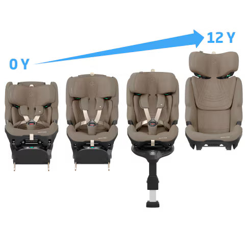 Maxi Cosi Pearl XL Slide Pro 2026 Car Seat - Authentic Truffle