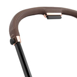 Cybex Priam Travel System with Accessories, Cloud T Car Seat & ISOFIX Base - Sepia Black / Rose Gold Frame