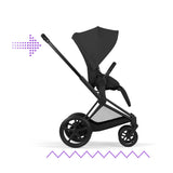 Cybex ePriam 2026 Ultimate Accessory Bundle with Cloud T & ISOFIX Base - Matt Black/Sepia Black