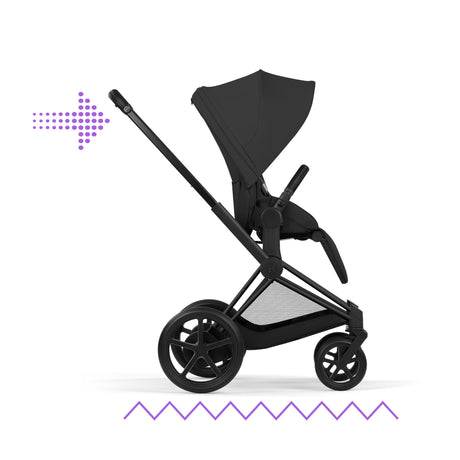Cybex ePriam 2026 Ultimate Bundle with Cloud T & ISOIFX Base - Matt Black/Sepia Black