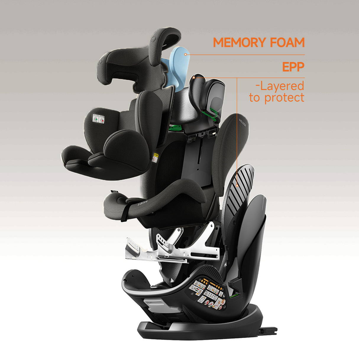 Welldon Encore Pro Car Seat - Ebony