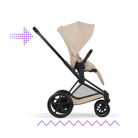 Cybex ePriam 2026 Ultimate Accessory Bundle with Cloud T & ISOFIX Base - Matt Black/Cozy Beige