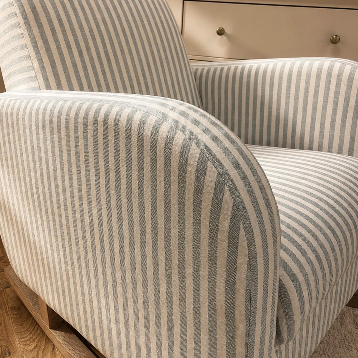 CuddleCo Etta Nursing Chair - Sea Salt Stripe