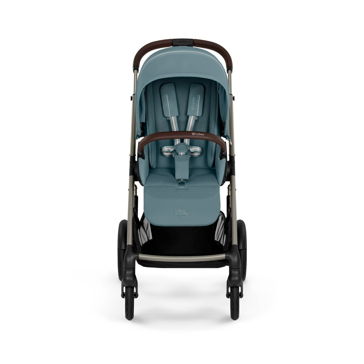 Cybex Talos S Lux Newborn Nest Travel System with Cloud G Car Seat & ISOFIX Base - Stormy Blue