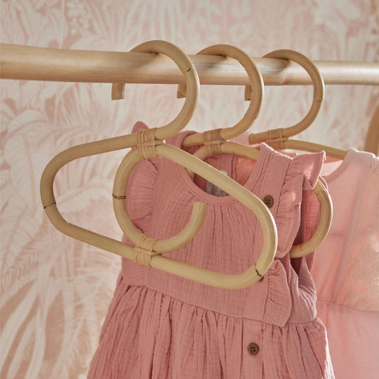 CuddleCo Aria Hangers 9 Pack - Rattan