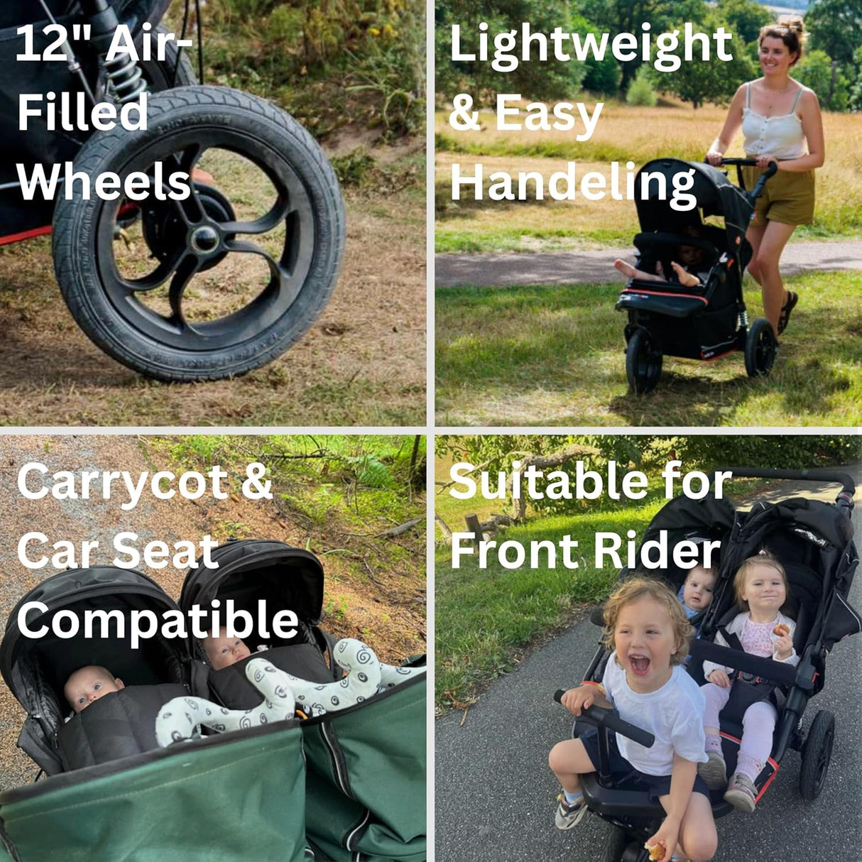 Out n About Nipper V6 Single Pushchair - Summit Black