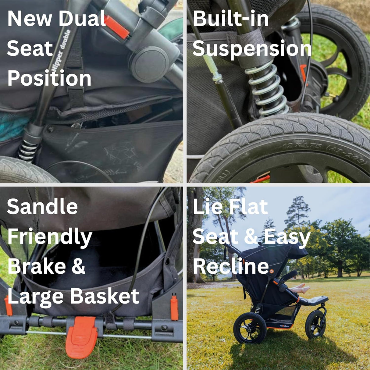 Out n About Nipper V6 Single Pushchair - Summit Black