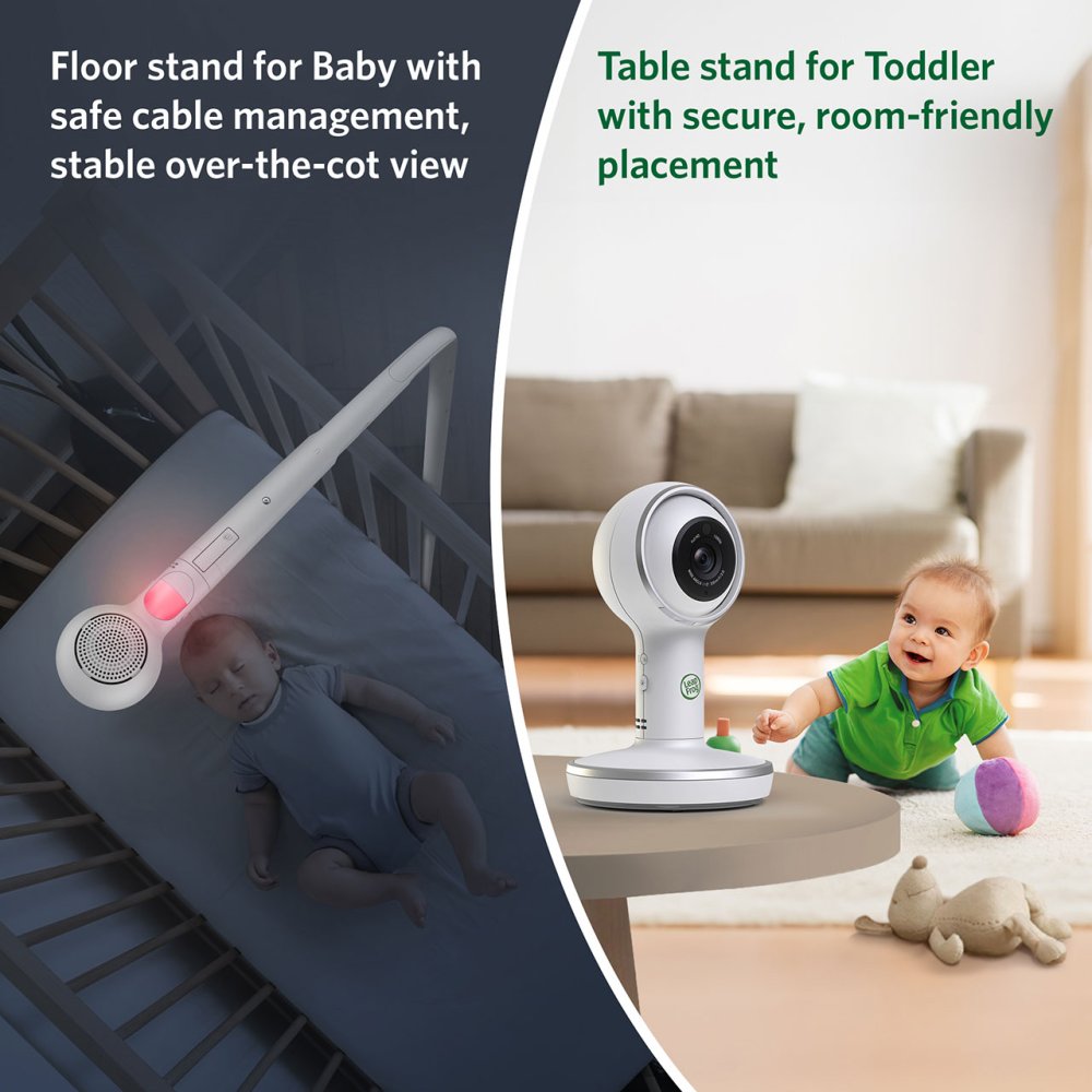 Leapfrog LF5817 7" Over-The-Crib Smart HD Video Baby Monitor