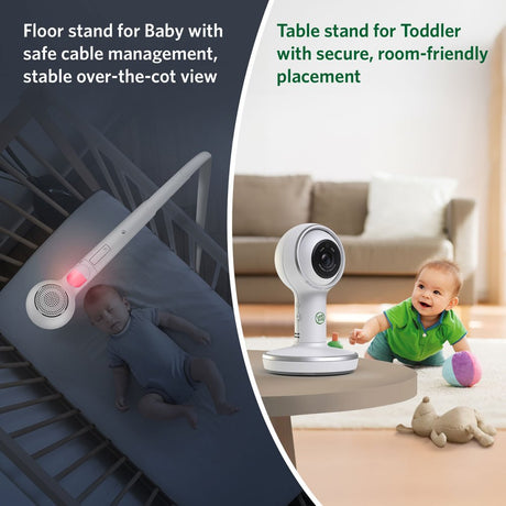 Leapfrog LF5817 7" Over-The-Crib Smart HD Video Baby Monitor