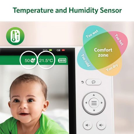 Leapfrog LF5817 7" Over-The-Crib Smart HD Video Baby Monitor