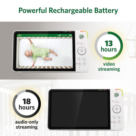 Leapfrog LF5817 7" Over-The-Crib Smart HD Video Baby Monitor