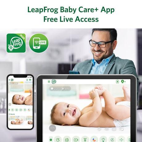 Leapfrog LF5817 7" Over-The-Crib Smart HD Video Baby Monitor
