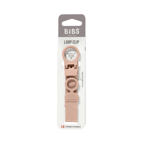 BIBS Pacifier Soother Clip - Blush
