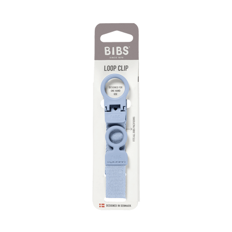 BIBS Pacifier Soother Clip - Dusty Blue