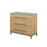 Tutti Bambini Hallee Dresser / Chest Changer - Golden Oak & Sage Weave
