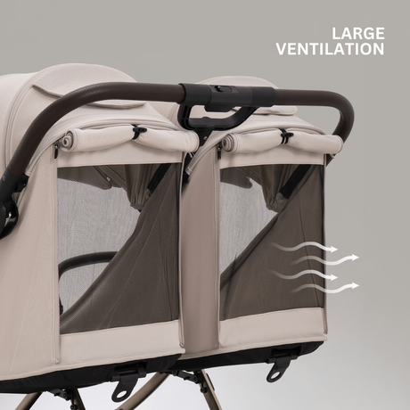 Jovikids Ayla Double Pushchair - Dawn Beige